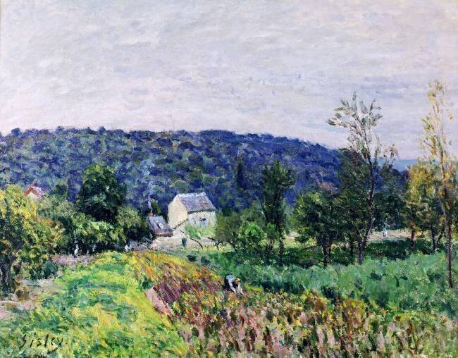 Hills Surrounding Paris Alfred Sisley