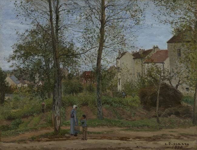 Houses at Bougival Camille Pissarro