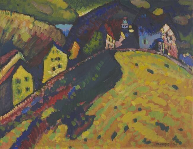 Houses at Murnau Wassily Kandinsky