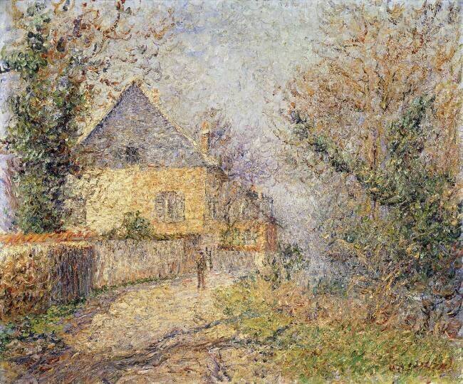 Houses on the Banks of the L'Eure Gustave Loiseau