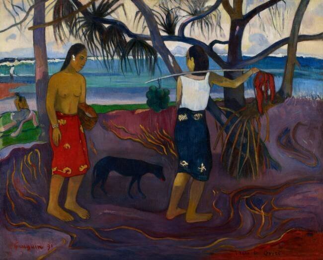 I Raro Te Oviri (Under the Pandanus) Paul Gauguin
