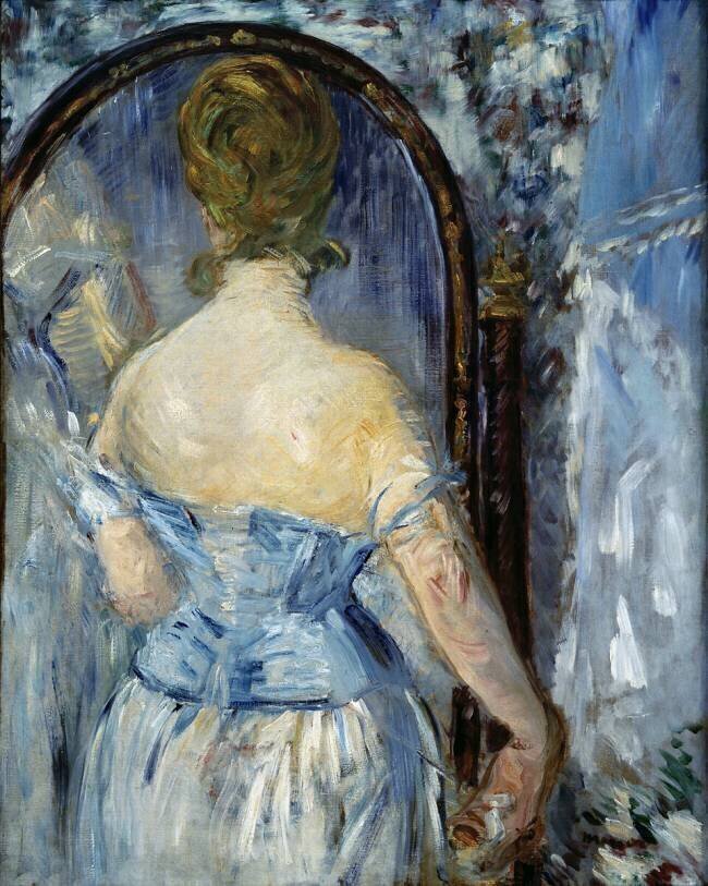 In Front of the Mirror  Edouard Manet