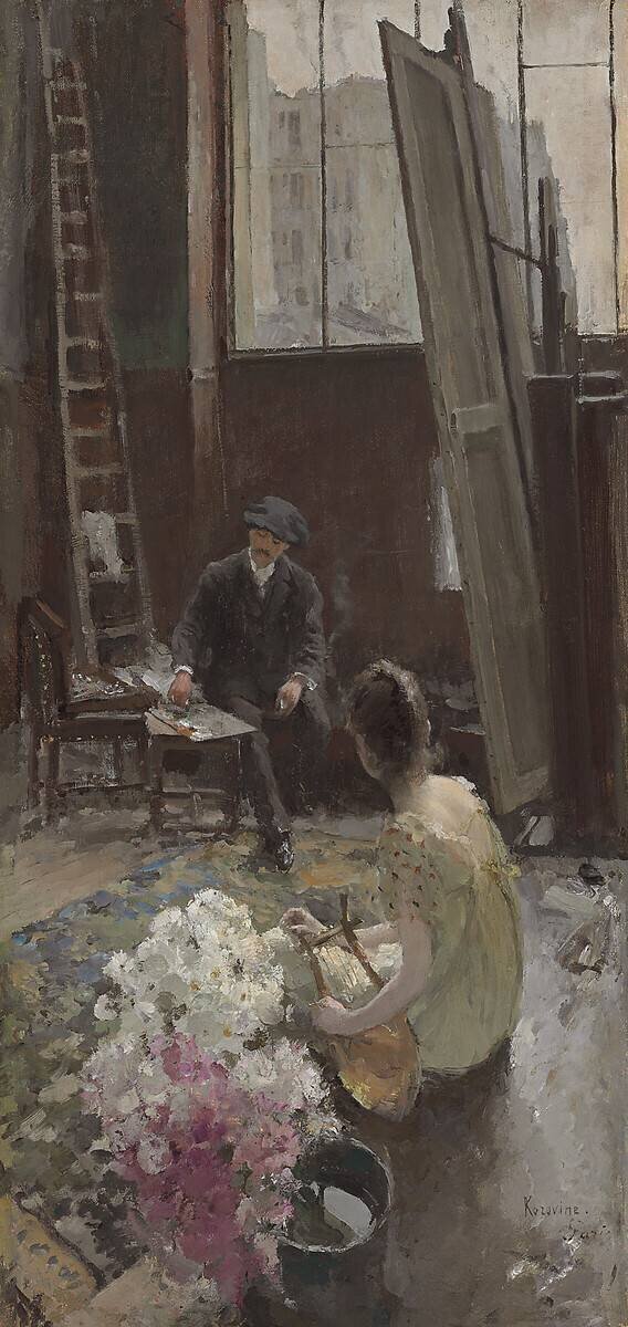 In the Artist's Studio Constantin Korovine