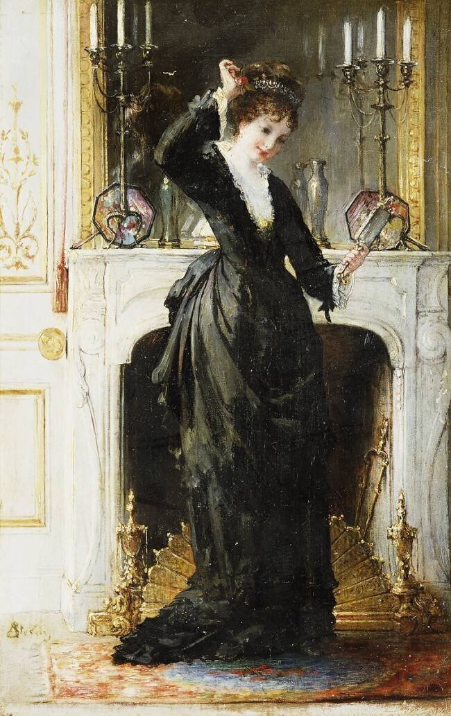 In the Boudoir Alfred Stevens