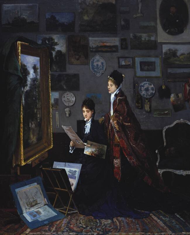 In the Studio Alfred Stevens
