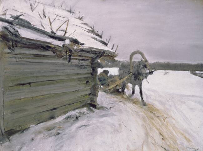 In Winter Valentin Serov