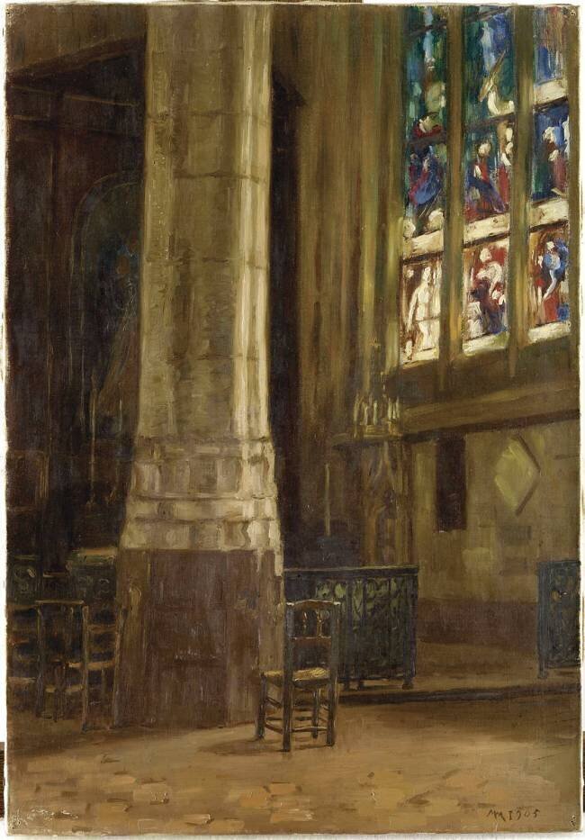 Intérieur d'église Marthe Moisset