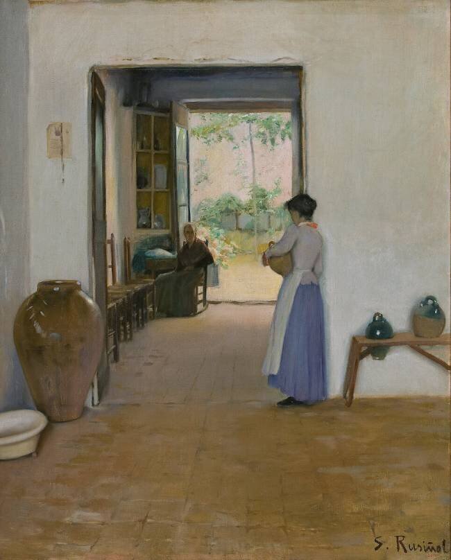Interior scene Santiago Rusiñol