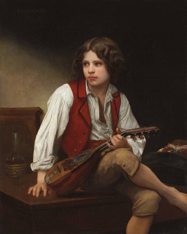 Italian with a Mandolin William Bouguereau