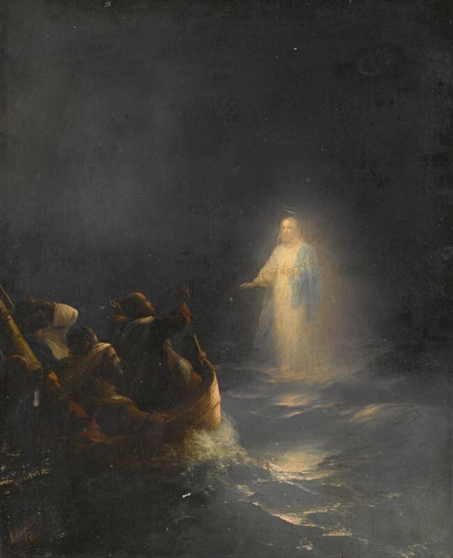 Jesus Walks on Water Ivan Aivazovsky