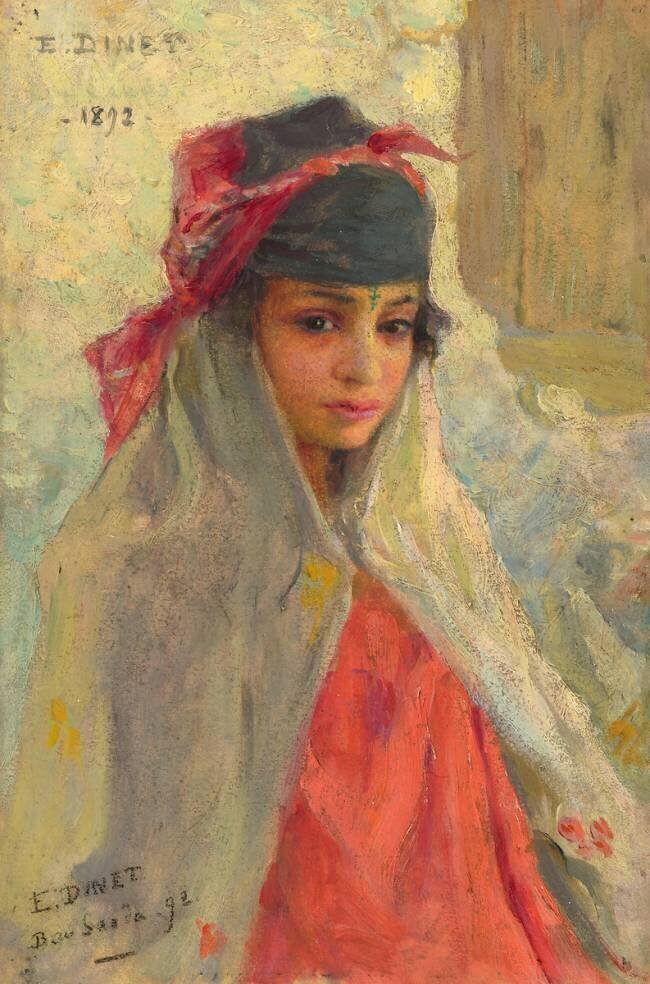 Jeune fille de Bou-Saâda, Algérie Etienne Dinet