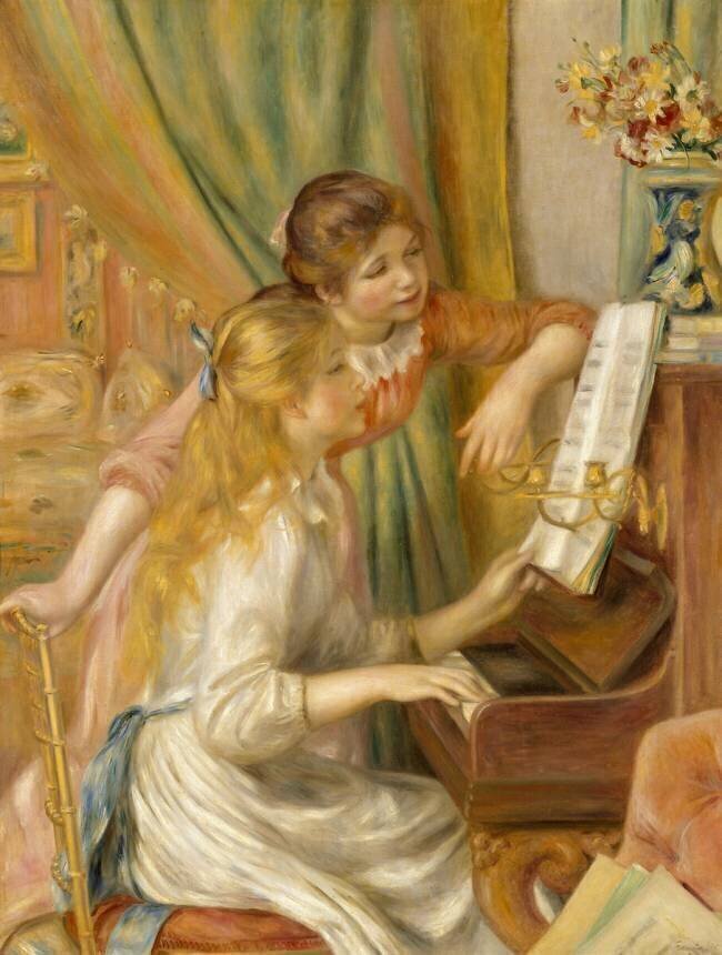 Jeunes filles au piano Auguste Renoir