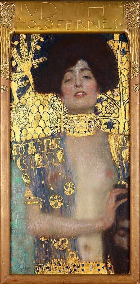 Judith and the head of Holofernes (Jodith I o Judith und Holofernes) Gustav Klimt