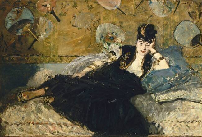 La dame aux éventails, Nina de Callias Edouard Manet