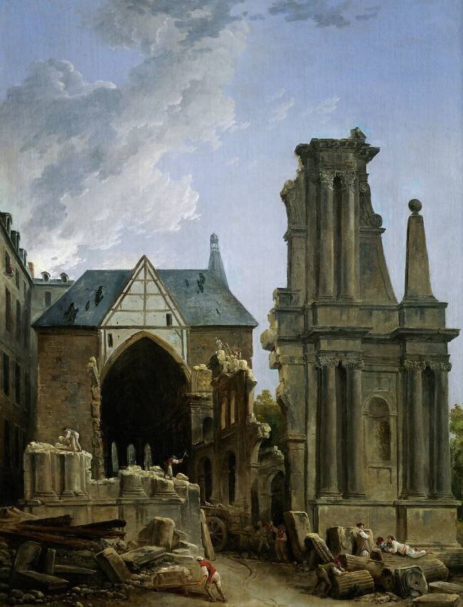 La démolition de l’église des Feuillants Hubert Robert