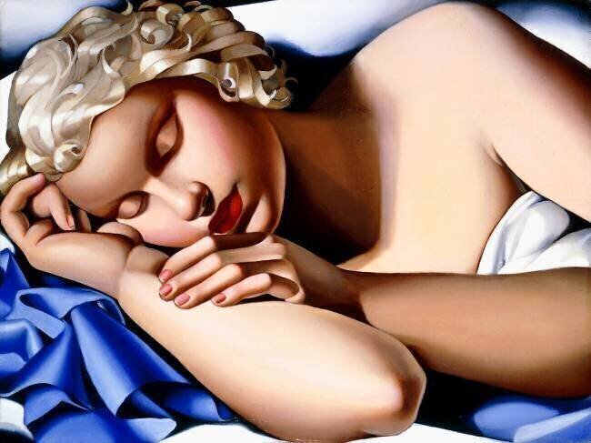 La dormeuse (Kizette I), 1933. Collection privée Tamara de Lempicka