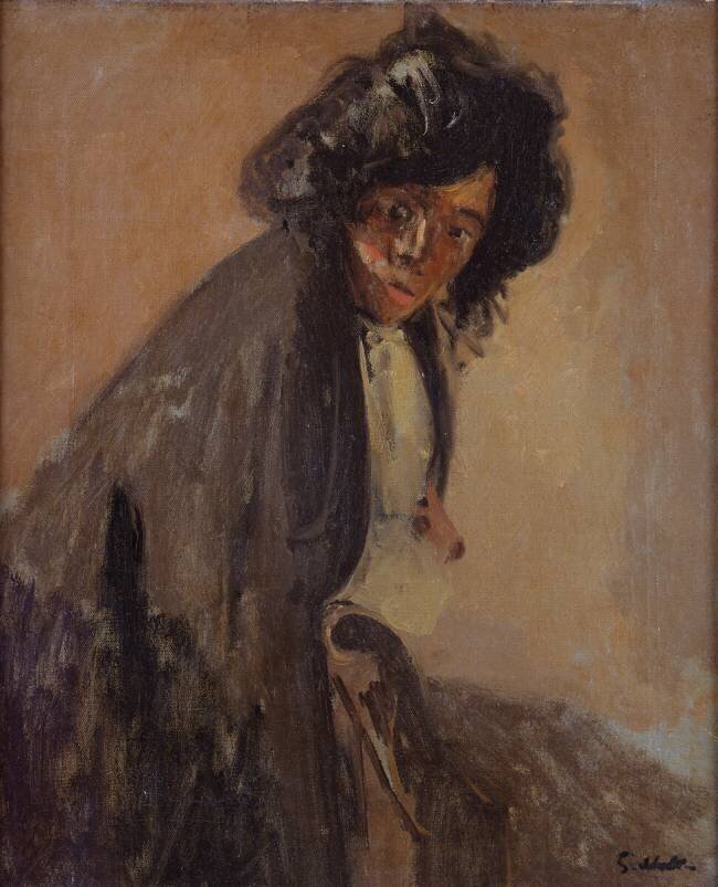 La Giuseppina Leaning Against a Chaise Longue Walter Richard Sickert