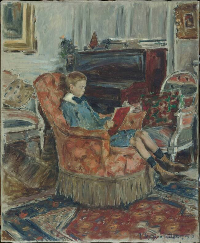 La lecture ou l'enfant au livre Etienne Moreau-Nélaton