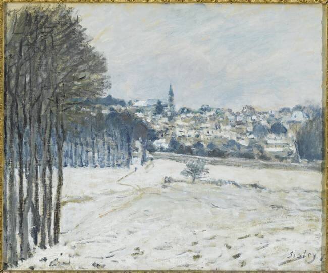 La neige à Marly-le-Roi Alfred Sisley