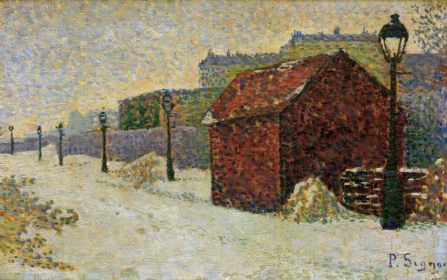La neige à Montmartre Paul Signac