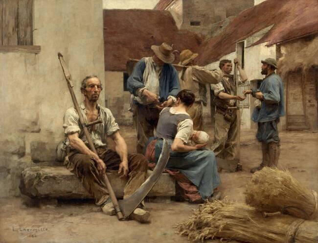 La paye des moissonneurs Léon Lhermitte
