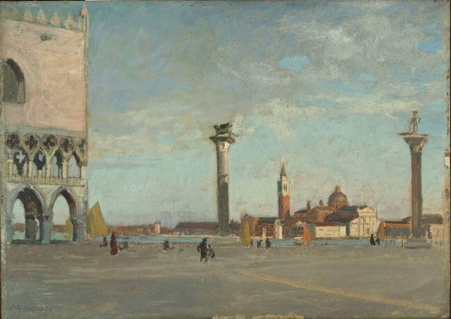 La Piazzetta, Venise Emile René Ménard