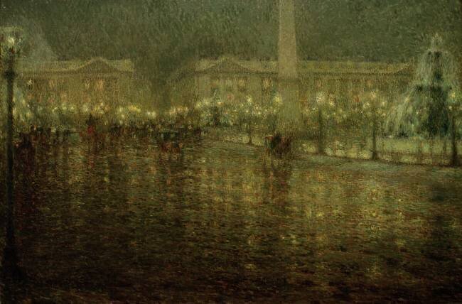La Place de la Concorde Henri Le Sidaner