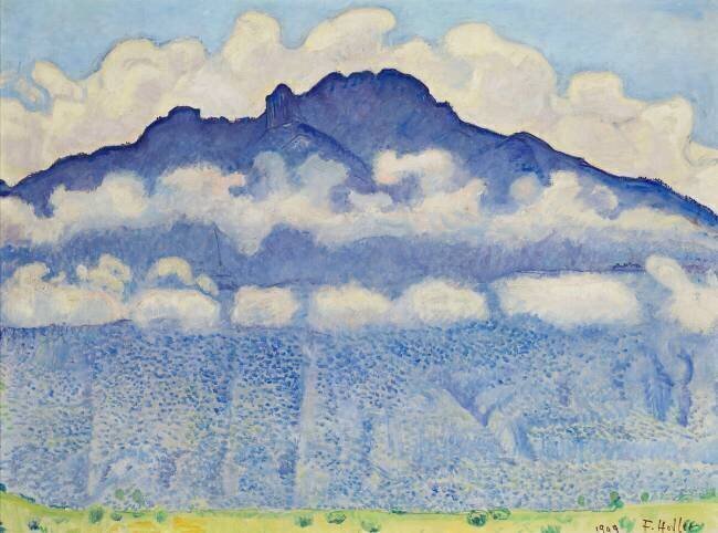 La pointe d'Andey, vallée de l'Arve (Haute-Savoie) Ferdinand Hodler
