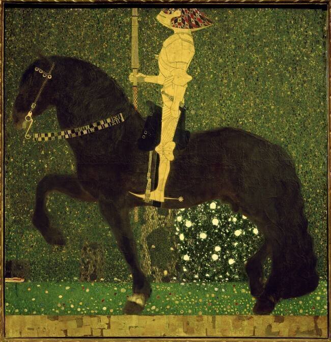 La vie un combat (chevalier) Gustav Klimt