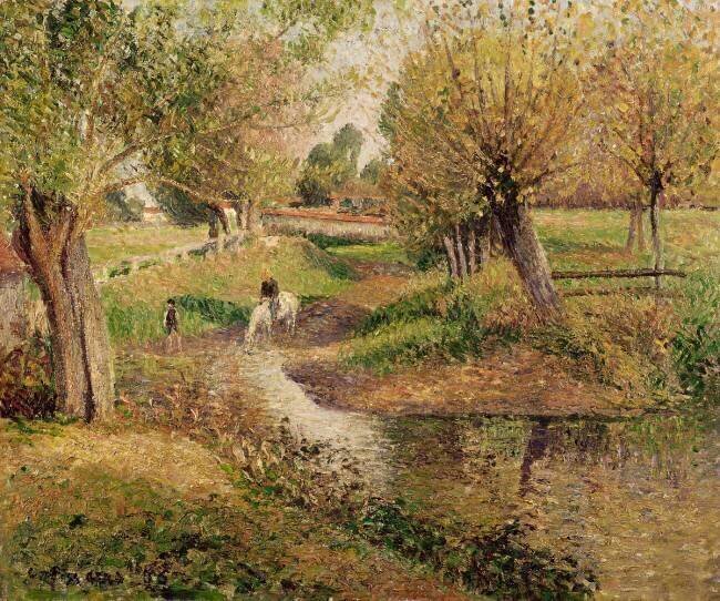 L'Abreuvoir, Eragny Camille Pissarro