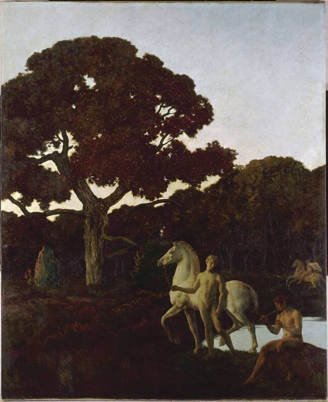 L'Age d'or,diptyque Emile René Ménard