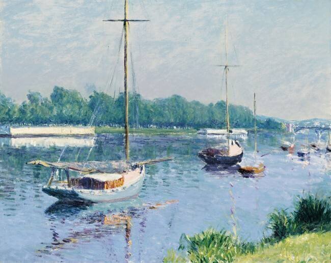 Lake Argenteuil Gustave Caillebotte