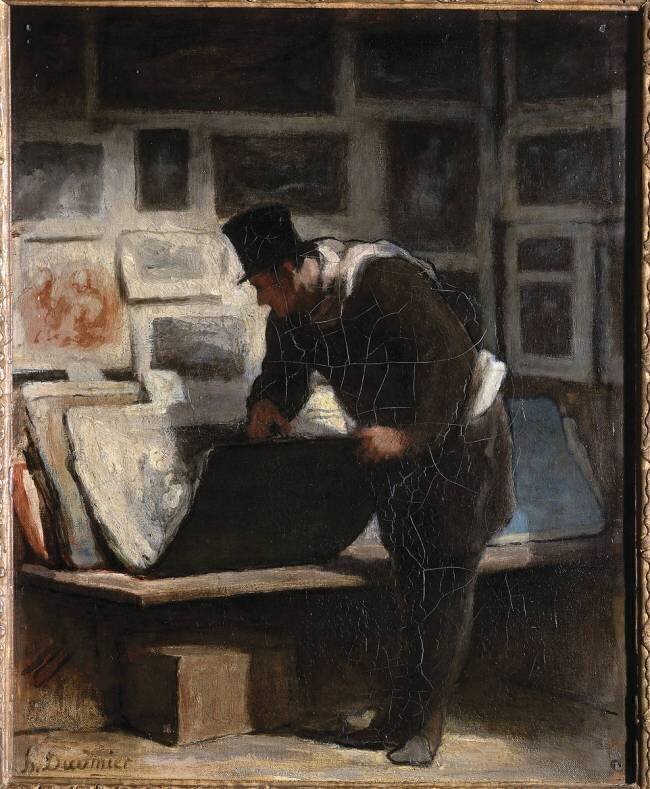 L'amateur d'Estampes / Gravures Honoré Daumier