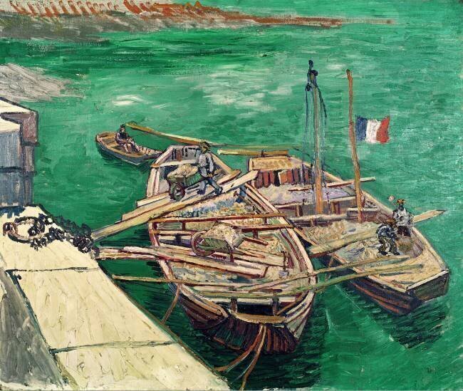 Landing Stage with Boats Vincent van Gogh