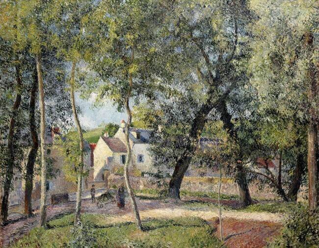 Landscape at Osny near the Drinking Trough Camille Pissarro