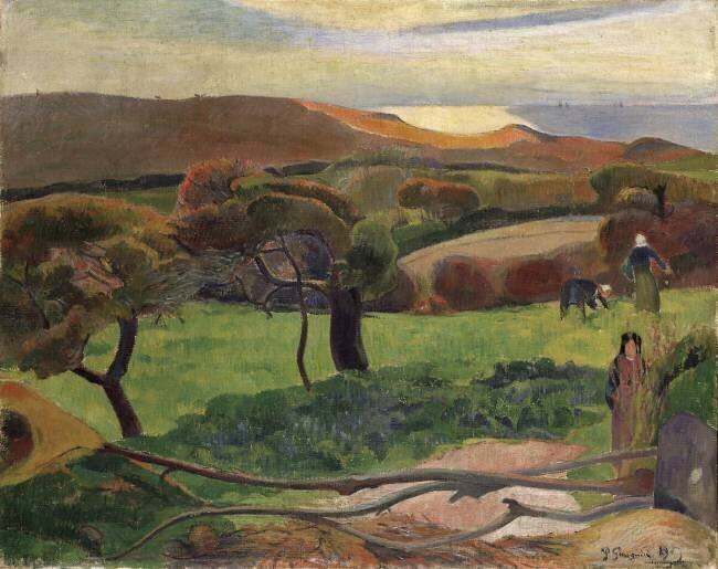 Landscape from Bretagne Paul Gauguin