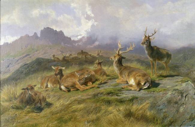 Landscape with Deer Rosa Bonheur