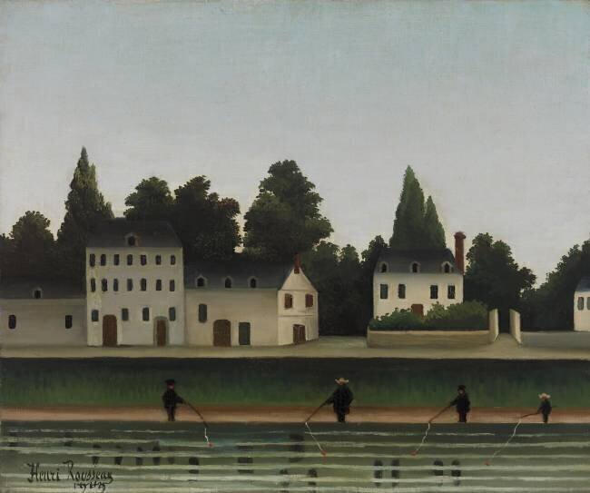 Landscape with Fisherman Henri Rousseau