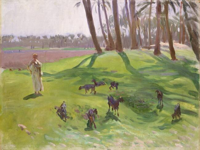 Landscape with Goatherd John Singer Sargent