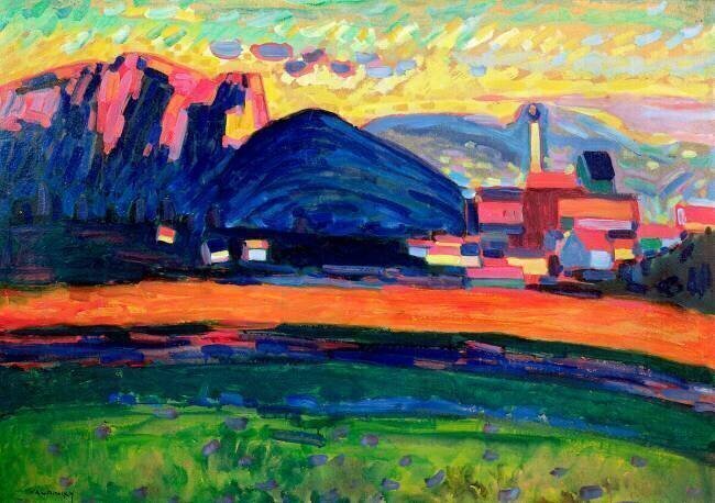 Landscape with Hills Wassily Kandinsky