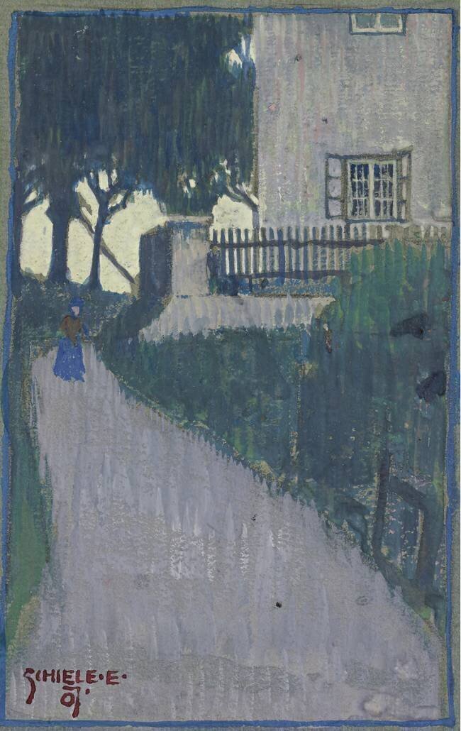 Landscape with house Egon Schiele
