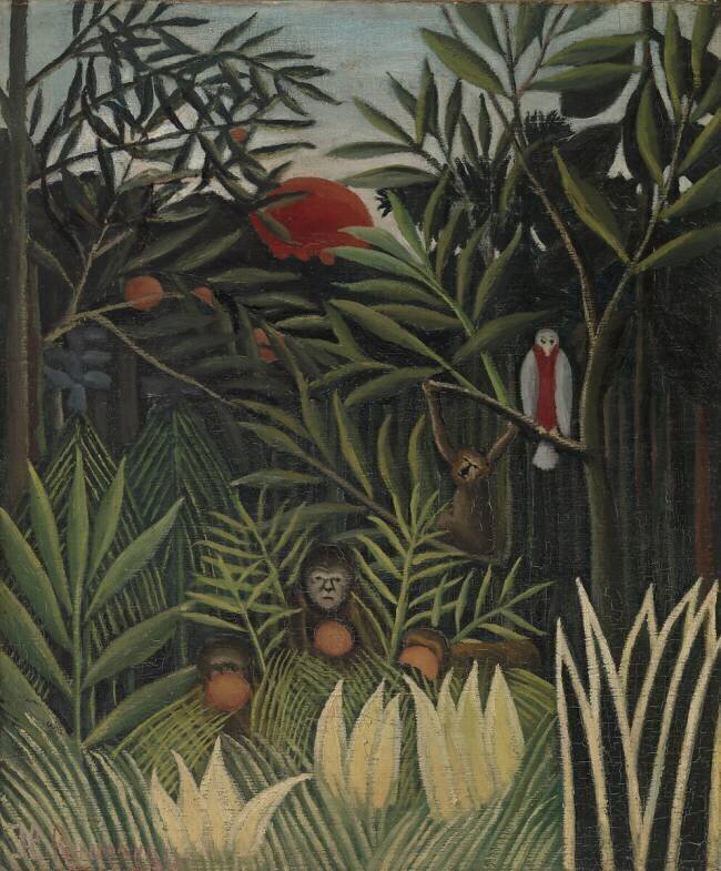 Landscape with Monkeys Henri Rousseau