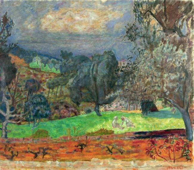 Landscape with Setting Sun Pierre Bonnard