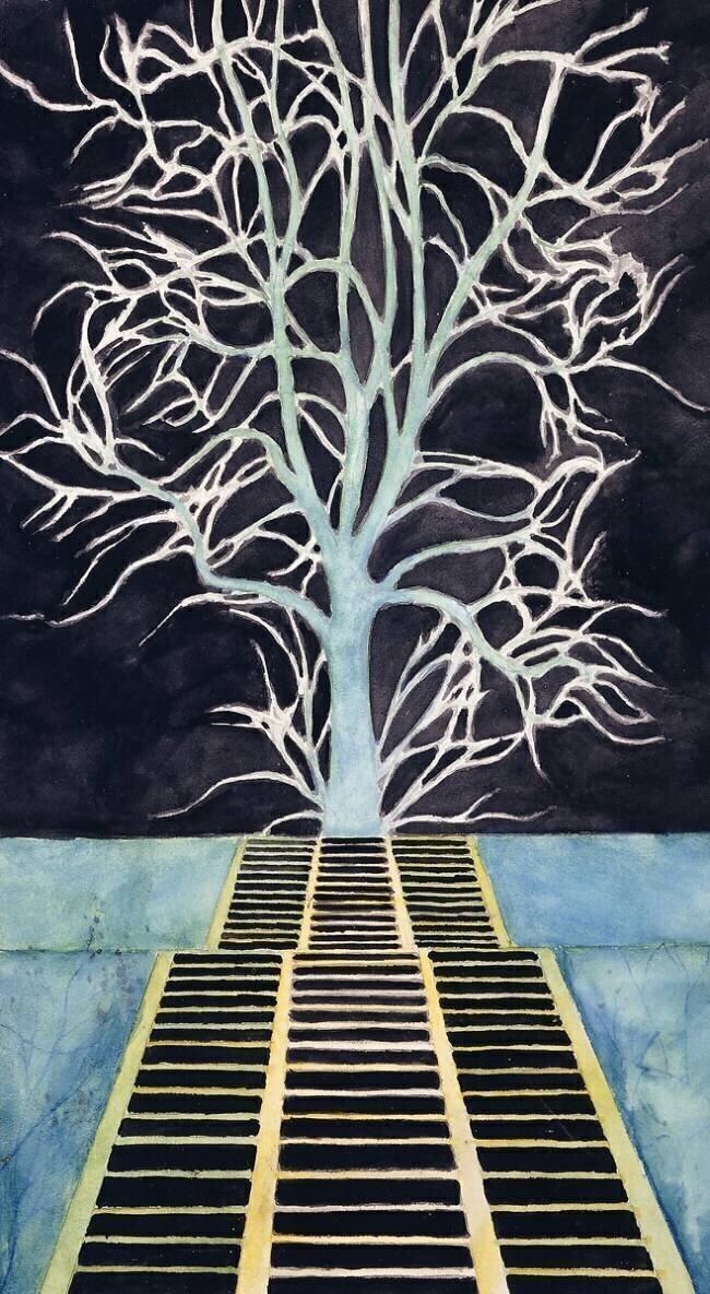 L'Arbre au Bout de l'Escalier  Léon Spilliaert
