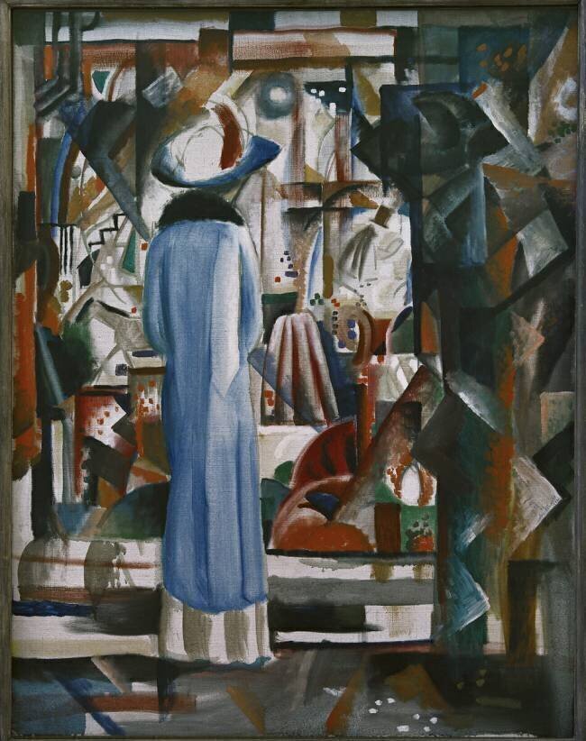 Large Brigh Shop Window August Macke