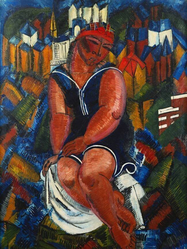 Large Woman Bather Raoul Dufy