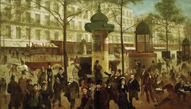 Le Boulevard Montmarte André Gill