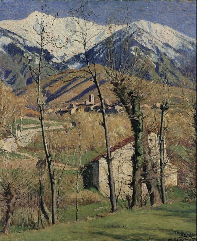 Le Canigou en hiver George-Daniel de Monfreid