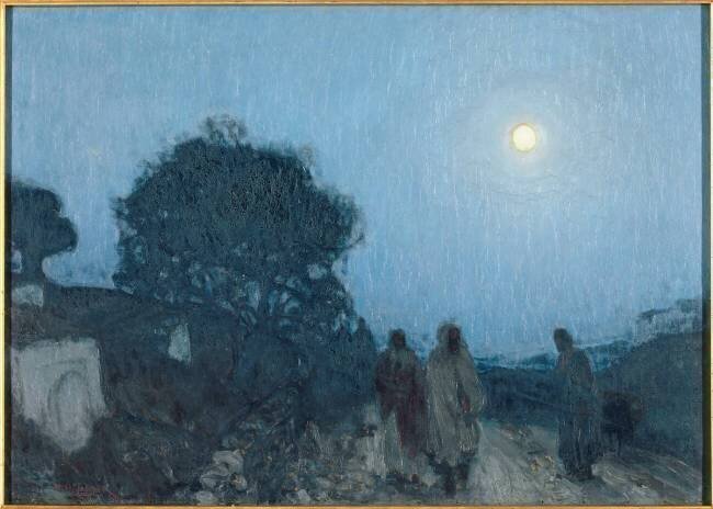 le Christ et ses disciples sur la route de Béthanie Henry Ossawa Tanner