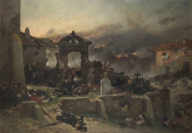 Le Cimetière de Saint-Privat, 18 août 1870 Alphonse de Neuville